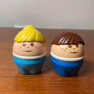 Lot of 2 Vintage Little Tikes Chunky People Toys Figures Girl, Boy